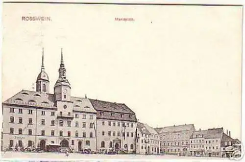 16053 AK Rosswein Marktplatz-Ratskeller 1911