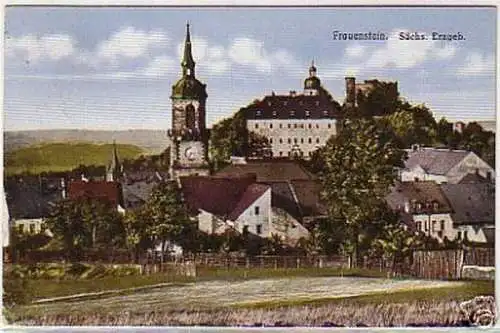 16008 Ak Frauenstein im sächsischem Erzgebirge 1937