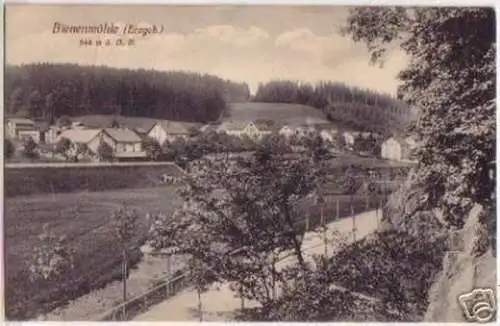 16027 Ak Bienenmühle im Erzgebirge Totalansicht 1912