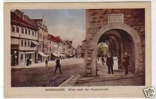 32773 Ak Nordhausen Blick nach der Rautenstraße 1930