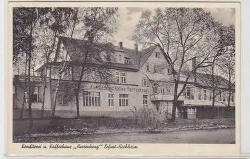 55497 Ak Konditorei & Kaffeehaus "Herrenkrug" Erfurt Hochheim 1936