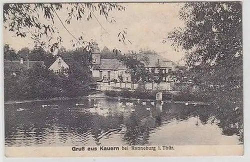 61706 ak Gruß aus Kauern bei Ronneburg in Thüringen 1929