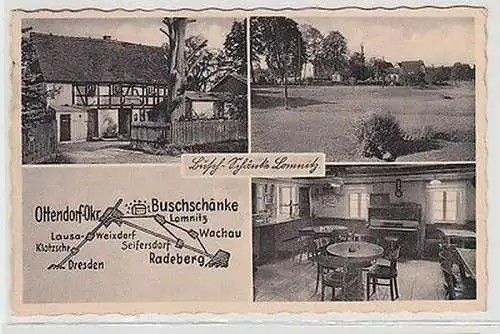 62364 Mehrbild Ak Busch Schänke Lomnitz bei Ottendorf Okrilla 1937