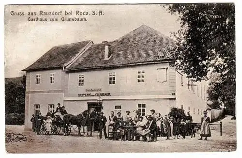 32735 Ak Gruß aus Rausdorf bei Roda S.-A. Gasthof 1916