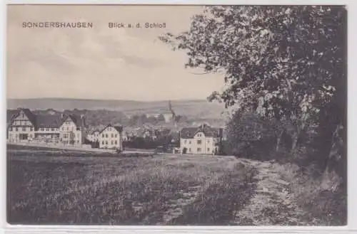 95192 Ak Sondershausen - Blick a.d. Schloss um 1920