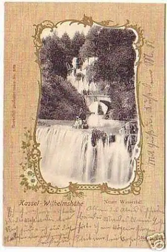 11248 Ak Kassel Wilhelmshöhe neuer Wasserfall 1906