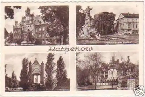 07250 Mehrbild-Ak Rathenow Kreishaus usw. 1942