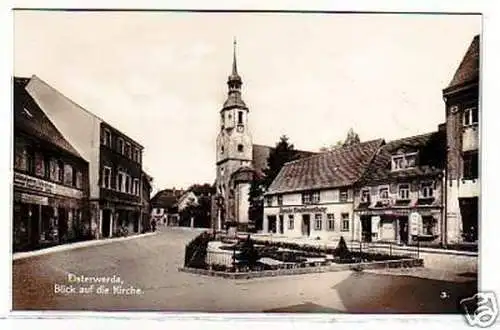 32044 Ak Elsterwerda Blick auf die Kirche 1928