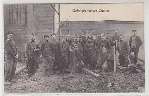 44886 Ak Gefangenenlager Zossen 1915