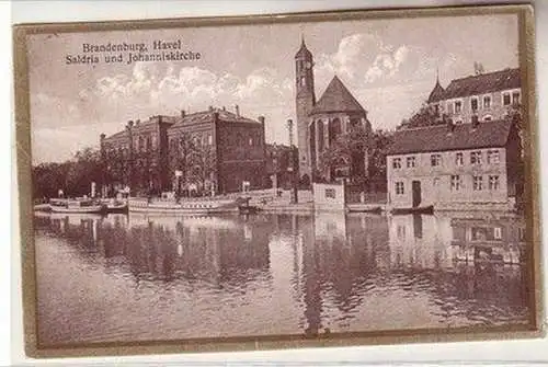 60214 Ak Brandenburg Havel Saldria und Johanniskirche 1930