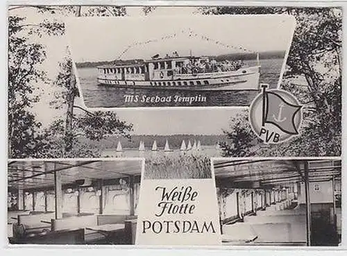 61521 Ak Potsdam Weiße Flotte MS Seebad Templin 1967