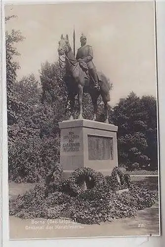 20538 Ak Borna (Bezirk Leipzig) Denkmal der Karabiniers um 1930