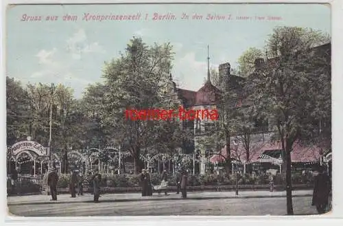 79035 Ak Gruss aus dem Kronprinzenzelt I Berlin 1908