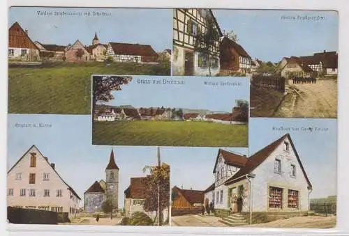 58340 Mehrbild Ak Gruß aus Breitenau Kaufhaus, Schulhaus usw. 1911