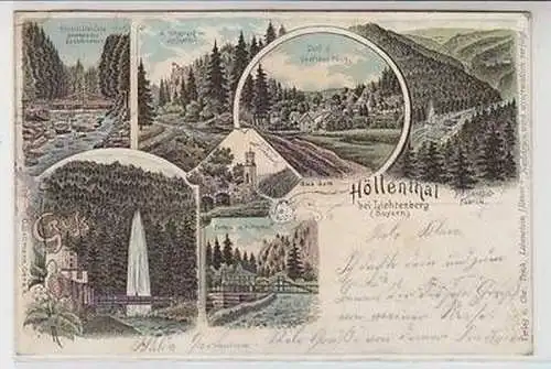 50542 Ak Lithographie Höllenthal bei Lichtenberg (Bayern) 1901