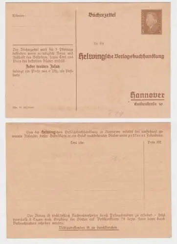 96749 DR Ganzsachen Postkarte PP106/ B19 Helwingsche Verlagsbuchhandlung Hannove