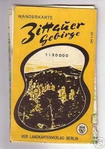 DDR Wanderkarte Zittauer Gebirge um 1950