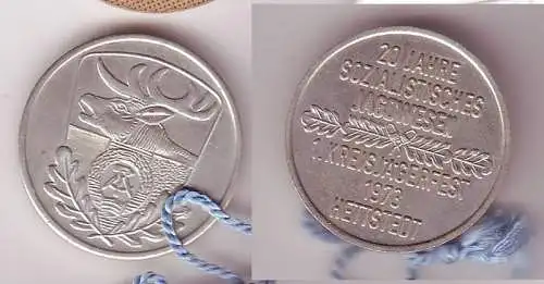 DDR Medaille 1. Kreisjägerfest Hettstedt 1973