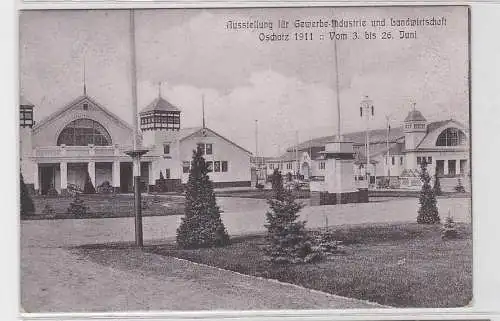 93155 Ak Oschatz Ausstellung für Gewerbe, Industrie & Landwirtschaft 1911