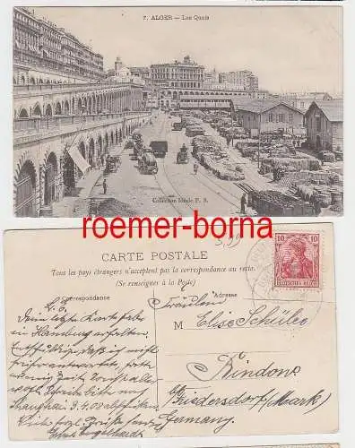 74093 Ak Alger Algier Algerien Les Quais 1908