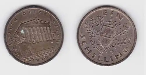 1 Schilling Silber Münze Österreich Parlamentsgebäude 1925 ss+ (154883)