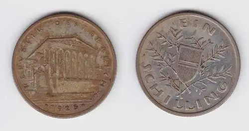 1 Schilling Silber Münze Österreich Parlamentsgebäude 1925 ss+ (154919)