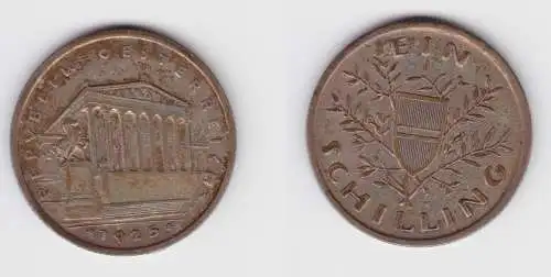 1 Schilling Silber Münze Österreich Parlamentsgebäude 1925 ss (154820)