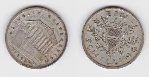 1 Schilling Silber Münze Österreich Parlamentsgebäude 1925 ss (154953)