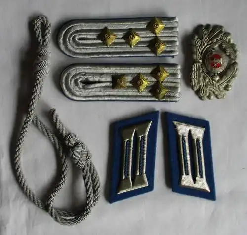 Set Schulterstücke, Kragenspiegel, Mützenabzeichen Transportpolzei DDR (134400)