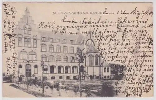 901262 Ak Blick auf das St. Elisabeth-Krankenhaus Neuwied 1903