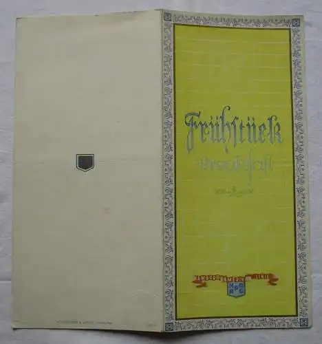 Speisekarte Frühstück Hamburg Amerika Linie an Bord der "New York" (116819)