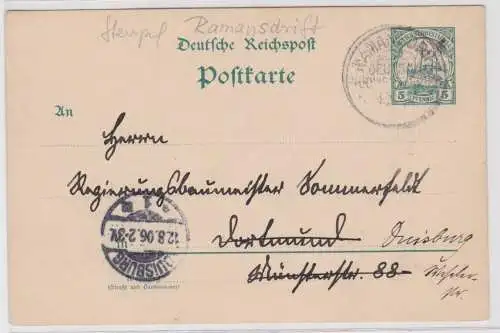 901330 Ganzsache P13 Deutsch Süd-Westafrika Namibia Stempel Ramansdrift 1906