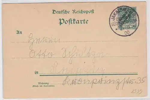 901336 Ganzsache P5 Deutsch Süd-Westafrika Namibia Stempel Jakalswater 1900