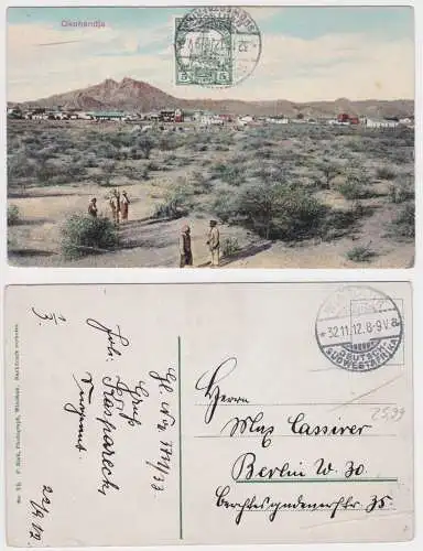 901801 Ak Okahandja Deutsch Süd-Westafrika Namibia Stempel Windhuk 1912