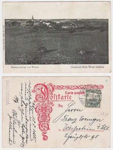 902078 Ak Keetmanshoop Deutsch Süd-Westafrika Namibia Stempel Swakopmund 1907