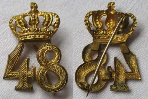 seltene Anstecknadel 4. (kgl.sächs.) Infanterie-Brigade Nr.48 Leipzig (105681)