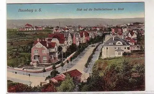 46390 Ak Naumburg a.S. Blick auf Buchholzstrasse um 1910