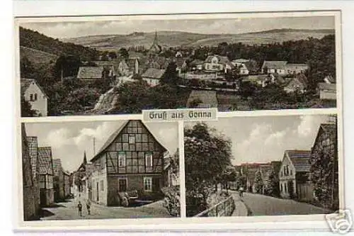 13262 Mehrbild Ak Gruß aus Gonna bei Sangerhausen 1940