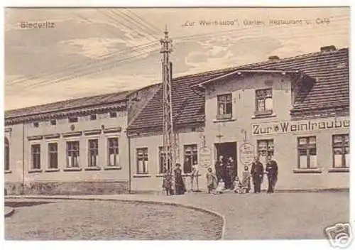 18964 Ak Biederitz Gasthof "Zur Weintraube" 1916