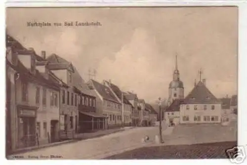 18925 Ak Marktplatz von Bad Lauchstedt um 1920