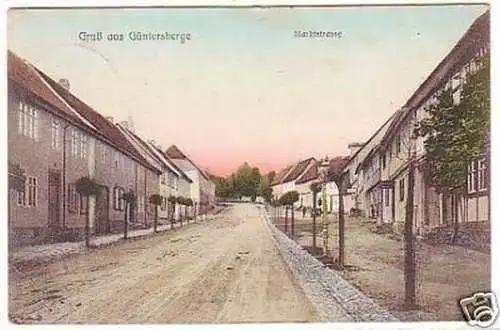 18071 Ak Gruß aus Güntersberge Marktstrasse 1913