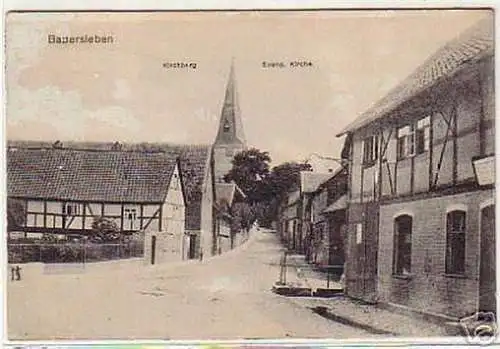 07518 Ak Badersleben Kirchberg, evang. Kirche 1924