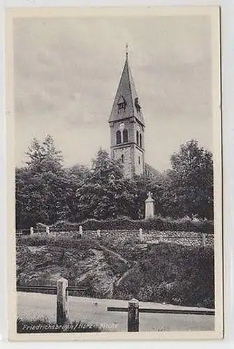 19413 Ak Friedrichsbrunn im Harz Kirche 1935