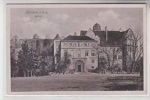 39524 Ak Cöthen in Anhalt Schloß 1920