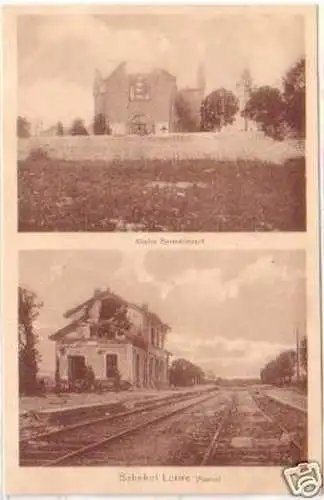 25042 Mehrbild Ak Loivre (Marne) Bahnhof um 1915