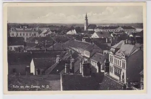 79330 Feldpost AK Tulln an der Donau, N.D. - Totalansicht mit Kirche 1941