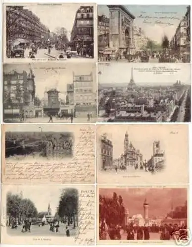 12365/8 Ak Paris Frankreich Stadtansichten um 1910