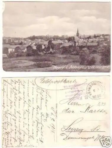 25772 Feldpost Ak Signy l´Abbaye Ardennes 1915