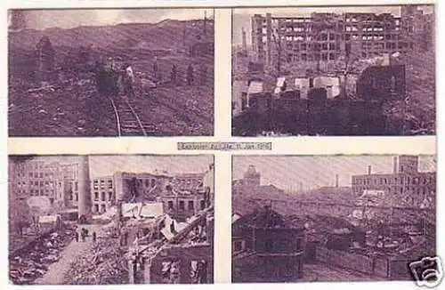 00093 Mehrbild Ak Explosion zu Lille 11.01.1916