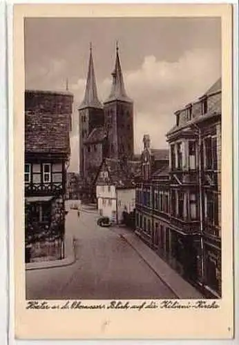 38938 Ak Höxter Blick auf die Kiliani Kirche um 1940